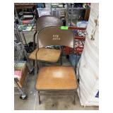 VFW VINTAGE FOLDING CHAIRS