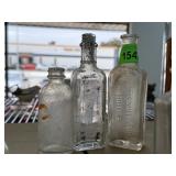 3PC ANTIQUE GLASS BOTTLE LOT