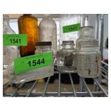 LOT OF VINTAGE GLASS BOTTLES MOROLINE MORE