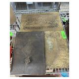 VINTAGE BRASS RELIGIOUS DECOR NOTE