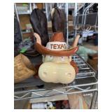 VINTAGE TEXAS UT CERAMIC COIN BANK