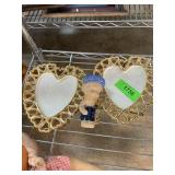 CERAMIC HEART TRAYS / FIGURINE