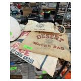 VINTAGE DESERT WATER BAG / BANK BAG / RICE