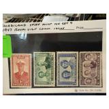 SWAZILAND MINT NH SET 4 1947 ROYAL VISIT COMM ISS