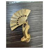VINTAGE MIRIAM HASKELL FAN BROOCH NOTE