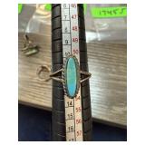 STERLING SILVER TURQUOISE RING