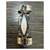 STERLING SILVER MOTHER OF PEARL LIGHTER COVER
