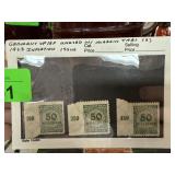 GERMANY UNUSED MARGIN 1923 INFLATION ISS STAMPS