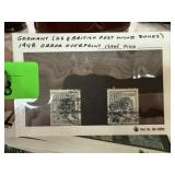 GERMANY 1948 ERROR OVERPRINT STAMPS POST WWII