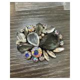LARGE VINTAGE GLASS PIN / BROOCH