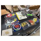 LOT OF NASCAR DECALS STICKERS ETC