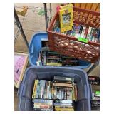 3 LARGE BINS OF VHS TAPES