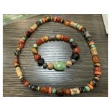 STERLING SILVER STONE CAROLYN POLLACK NECKLACE SET