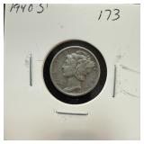1940-S MERCURY SILVER DIME 1940-S MERCURY SILVER DIME