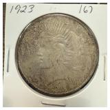 1923 PEACE SILVER DOLLAR 1923 PEACE SILVER DOLLAR