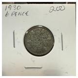 1930 SILVER SIX PENCE 1930 SILVER SIX PENCE