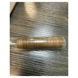 ROLL OF MIXED DATE WHEAT PENNIES CENTS ROLL OF MIXED DATE WHEAT PENNIES CENTS