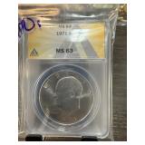 ANACS GRADED MS63 1971-S IKE DOLLAR ANACS GRADED MS63 1971-S IKE DOLLAR