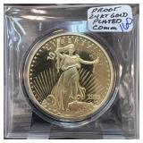 24K GOLD PLATED PROOF COMMEM COIN 24K GOLD PLATED PROOF COMMEM COIN