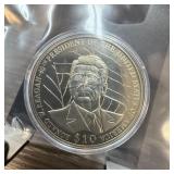 2004 $10 REAGAN PROOF LIBERIA COIN 2004 $10 REAGAN PROOF LIBERIA COIN