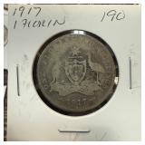 1917 SILVER 1 FLORIN 1917 SILVER 1 FLORIN