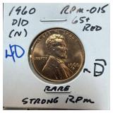 1960-D/D MEMORIAL PENNY CENT RPM-015 1960-D/D MEMORIAL PENNY CENT RPM-015