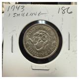 1943 1 SHILLING SILVER 1943 1 SHILLING SILVER