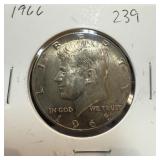 1966 JFK SILVER HALF DOLLAR HIGH GRADE 1966 JFK SILVER HALF DOLLAR HIGH GRADE
