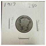 1917 MERCURY SILVER DIME 1917 MERCURY SILVER DIME