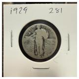 1929 STANDING LIBERTY SILVER QUARTER 1929 STANDING LIBERTY SILVER QUARTER