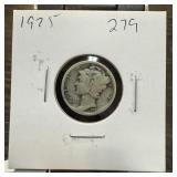 1925 MERCURY SILVER DIME 1925 MERCURY SILVER DIME
