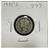 1935-S MERCURY SILVER DIME 1935-S MERCURY SILVER DIME