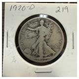 1920-D WALKING LIBERTY SILVER HALF DOLLAR 1920-D WALKING LIBERTY SILVER HALF DOLLAR