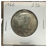 1966 JFK SILVER HALF DOLLAR 1966 JFK SILVER HALF DOLLAR