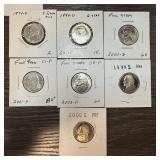 LOT OF 7 UNC / PROOF JEFFERSON NICKELS LOT OF 7 UNC / PROOF JEFFERSON NICKELS