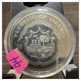 2001 REPUBLIC OF LIBERIA COIN LITTLE BIG HORN 2001 REPUBLIC OF LIBERIA COIN LITTLE BIG HORN