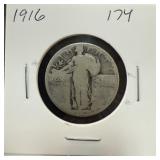 1916 STANDING LIBERTY SILVER QUARTER 1916 STANDING LIBERTY SILVER QUARTER