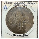 1973 TEXAS RANGER SESQUICENTENNIAL TOKEN 1973 TEXAS RANGER SESQUICENTENNIAL TOKEN