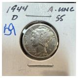 1944-D MERCURY SILVER DIME BETTER 1944-D MERCURY SILVER DIME BETTER