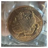 TREASURY DEPARTMENT BRONZE TOKEN TREASURY DEPARTMENT BRONZE TOKEN
