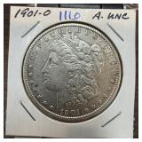 1901-O MORGN SILVER DOLLAR BETTER GRADE 1901-O MORGN SILVER DOLLAR BETTER GRADE