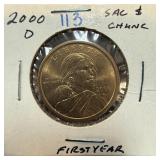 2000-D SACAGAWEA DOLLAR UNC 2000-D SACAGAWEA DOLLAR UNC