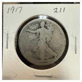 1917 WALKING LIBERTY SILVER HALF DOLLAR 1917 WALKING LIBERTY SILVER HALF DOLLAR