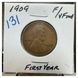 1909 WHEAT PENNY CENT 1909 WHEAT PENNY CENT