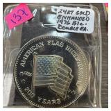 24K GOLD ENHANCED 1976 BICENTENNIAL DOUBLE EAGLE 24K GOLD ENHANCED 1976 BICENTENNIAL DOUBLE EAGLE