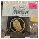 2009-S JAMES POLK PROOF PRESIDENTIAL DOLLAR 2009-S JAMES POLK PROOF PRESIDENTIAL DOLLAR