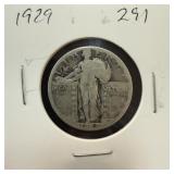 1929 STANDING LIBERTY SILVER QUARTER 1929 STANDING LIBERTY SILVER QUARTER
