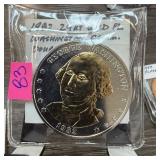 1982 24K GOLD PLATE WASHINGTON COMMEM 1982 24K GOLD PLATE WASHINGTON COMMEM