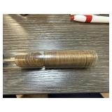 ROLL OF MIXED DATE WHEAT PENNIES CENTS ROLL OF MIXED DATE WHEAT PENNIES CENTS