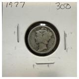 1927 MERCURY SILVER DIME 1927 MERCURY SILVER DIME